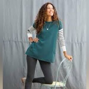 New Women’s Matilda Jane MJC Size M Medium Striped Long Sleeve Top Corie Sweater